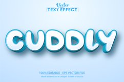 Cartoon text effect, editable cuddly text style Product Image 1