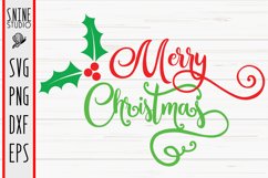 Merry Christmas SVG Cut File Product Image 1