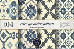 Retro Geometric Pattern | Vintage Geometric Texture Product Image 1