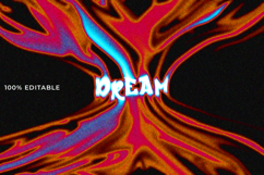 Vibrant Psychedelic Dream Abstract Digital Art Product Image 1
