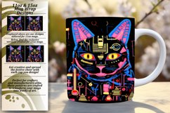 Charming Cat Moments: Colorful Mug Wrap Product Image 1