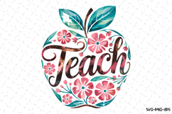 Teach Apple svg Design | Svg Files for Cricut Product Image 1