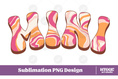 mini Png Retro Retro Mother&#039;s Day Mom Sublimation Product Image 1