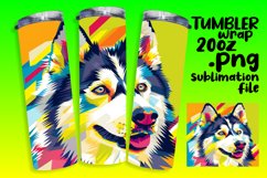 Creative Dog Tumbler Wrap 20oz Sublimation Pattern Product Image 1
