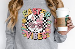 Cute Easter Vibes Clipart, Happy Easter Sublimation PNG Product Image 2
