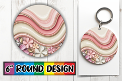 Bright Round Ornaments Sublimation, Pattern Product Image 1