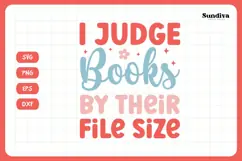 Kindle Lover - Reading Quote SVG | I Judge Books Product Image 3