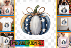 Sweet TOTE BAG Gift Ideas PNG, Pumpkin Watercolor Product Image 1