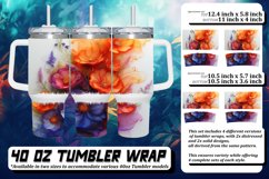 Watercolor Wonderland Tumbler Wrap Product Image 1