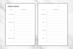 Yearly Goals Printable &amp; Editable Template 3 Product Image 3