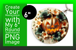 Trendy Round Design for Keychain Art , 3D Pumpkin Product Image 1