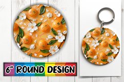 3D Blooming Round Keychain Design Product Image 1
