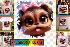 Cheerful PNG Art for TSHIRTS, 3D Dog Product Image 1