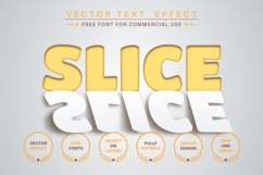 Slice paper - editable text effect, font style Product Image 1