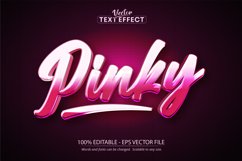 Cartoon text effect, editable pinky text style Product Image 1
