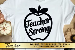 Teacher SVG PNG EPS DXF Files for Cutting and Printing Product Image 2