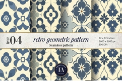Retro Geometric Pattern | Vintage Geometric Texture Product Image 1