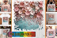 Vibrant Leopard &amp; Blossom Sublimation Brilliance Patterns - Product Image 1
