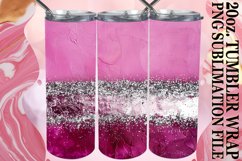 Glitzy Floral Leopard Tumbler Design: Sublimation - 20oz Product Image 1