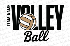 Team Name Volleyball SVG | SVG Cut files | Cricut Product Image 1