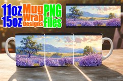Springtime Landscape Mug Wrap - Sublimation Design Product Image 1
