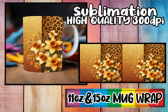 Wholesome vibes 11oz 15oz sublimation wrap, Leopard Prints Product Image 1