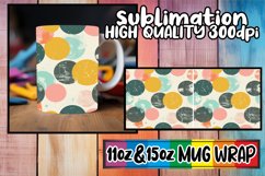 Colorful Spring Abstract Flower Power Mug Wrap 11oz 15oz Product Image 1