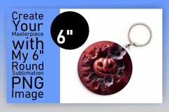 Lovely Circle Design Sublimation PNG , 3D Pumpkin Product Image 1