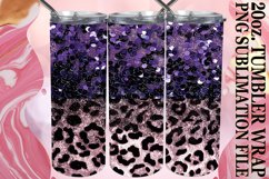 Leopard Luxe &amp; Floral Fusion Tumbler Sleeves - 20oz Product Image 1