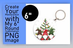 Whimsical Circle Design Car Coaster , Gnomes Product Image 1