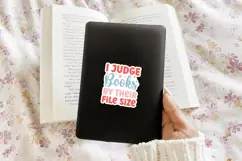 Kindle Lover - Reading Quote SVG | I Judge Books Product Image 4