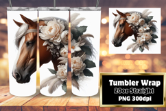 TRENDY 20oz Sublimation Tumbler , Horse Product Image 1