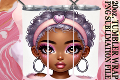 Joyful nights 20oz tumbler wrap, 3D Heart Product Image 1