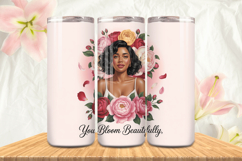 Black Girl Magic Black Woman Positive mind 20oz Tumbler wrap Product Image 1