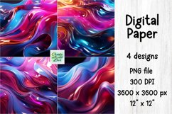 Abstract Digital Paper | 3D PNG Background | Wall | Tumbler Product Image 1