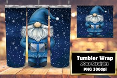 Holiday Gnome Tumbler Wrap 20oz Festive Design Product Image 1