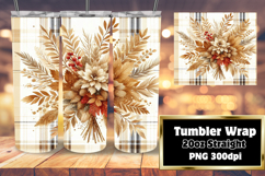 Unique Artwork for 20oz Tumbler , Autumn Flower Product Image 1