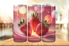 Valentine’s Day 3D Strawberry Tumbler Wrap PNG Big Bundle Product Image 10