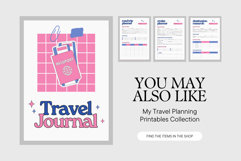 Travel Journal Pages Printable &amp; Digital Use PDF Product Image 6