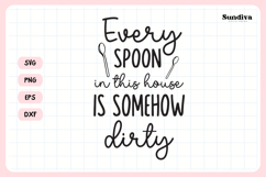 Funny Dish/Kitchen Towel Quote SVG | Somehow Dirty Product Image 3