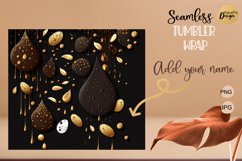 Coffee and chocolate Seamless Wrap for Tumbler 20 oz Product Image 2