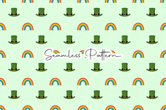Minimalist Leprechaun Hat Rainbow Art - Leprechaun &amp; Clovers Product Image 1