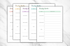 Yearly Goals Printable &amp; Editable Template 4 Product Image 3