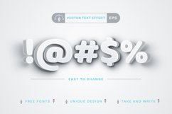 Bend White - Editable Text Effect, Font Style Product Image 2