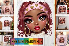 Stylish PNG Art for TSHIRTS, Love Girl Product Image 1