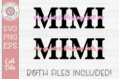 My Greatest Blessings Call Me Mimi | Mother’s Day SVG Product Image 3
