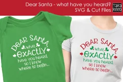 Santa - what have you heard - Christmas SVG and Cut Files Product Image 2