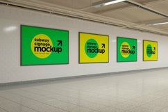 Subway Four Sign Mockup Product Image 1