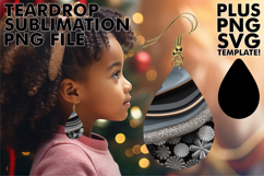 VIBRANT Teardrop Earrings Ideas PNG, Pattern Product Image 1