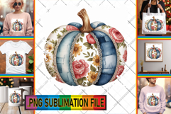 Timeless TOTE BAG Ideas PNG, Pumpkin Watercolor Product Image 1